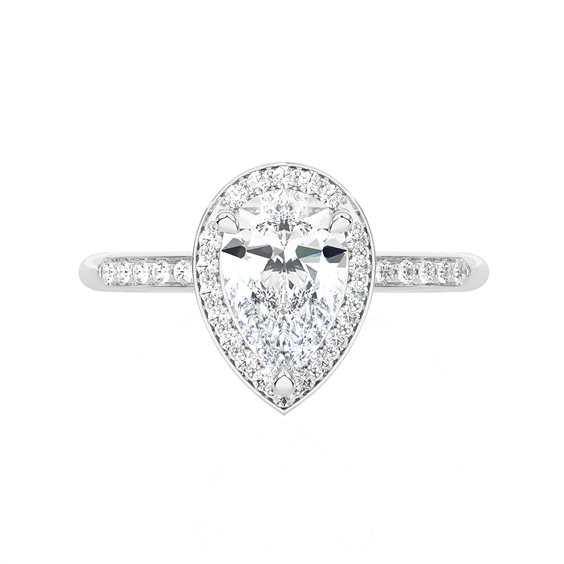 Anello Ama Donna in Oro bianco Diamante Lab Grown 1.02 Ct AMA-AN-202-16 CT.1,21 - AMA-AN-202-16 CT.1,21